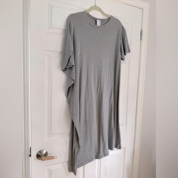 Complex Geometries grey cotton jersey asymmetric midi dress - One size - Picture 2 of 4